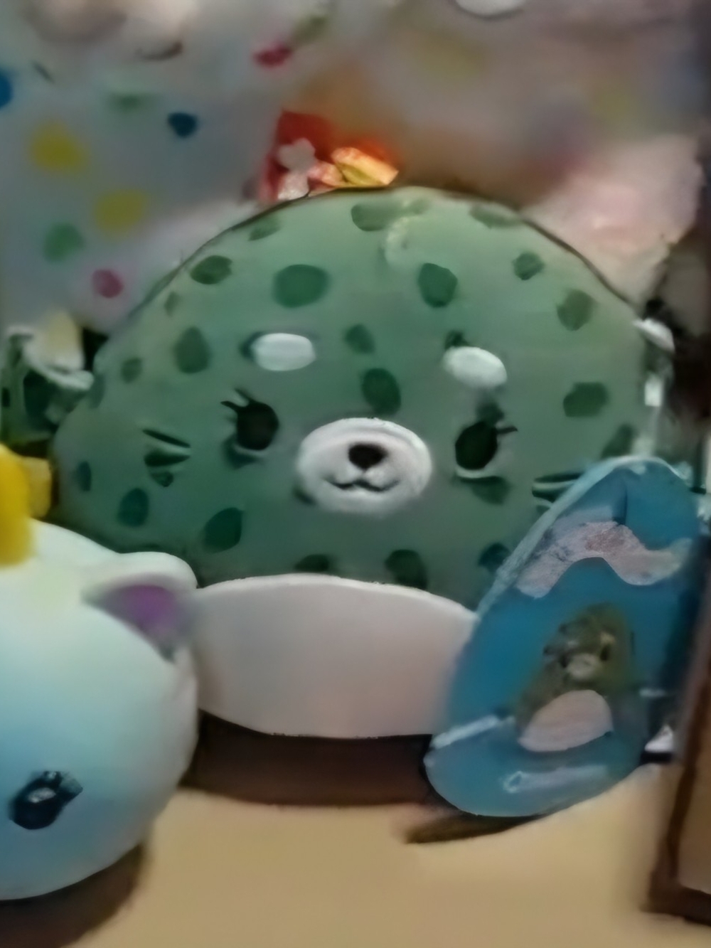 Squishmallows Green Polka-Dot Seal Plush